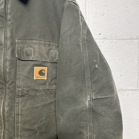 Vintage Carhartt Quilted Artic Jacket “Moss Green” C26 MOS - Picture 3 of 12